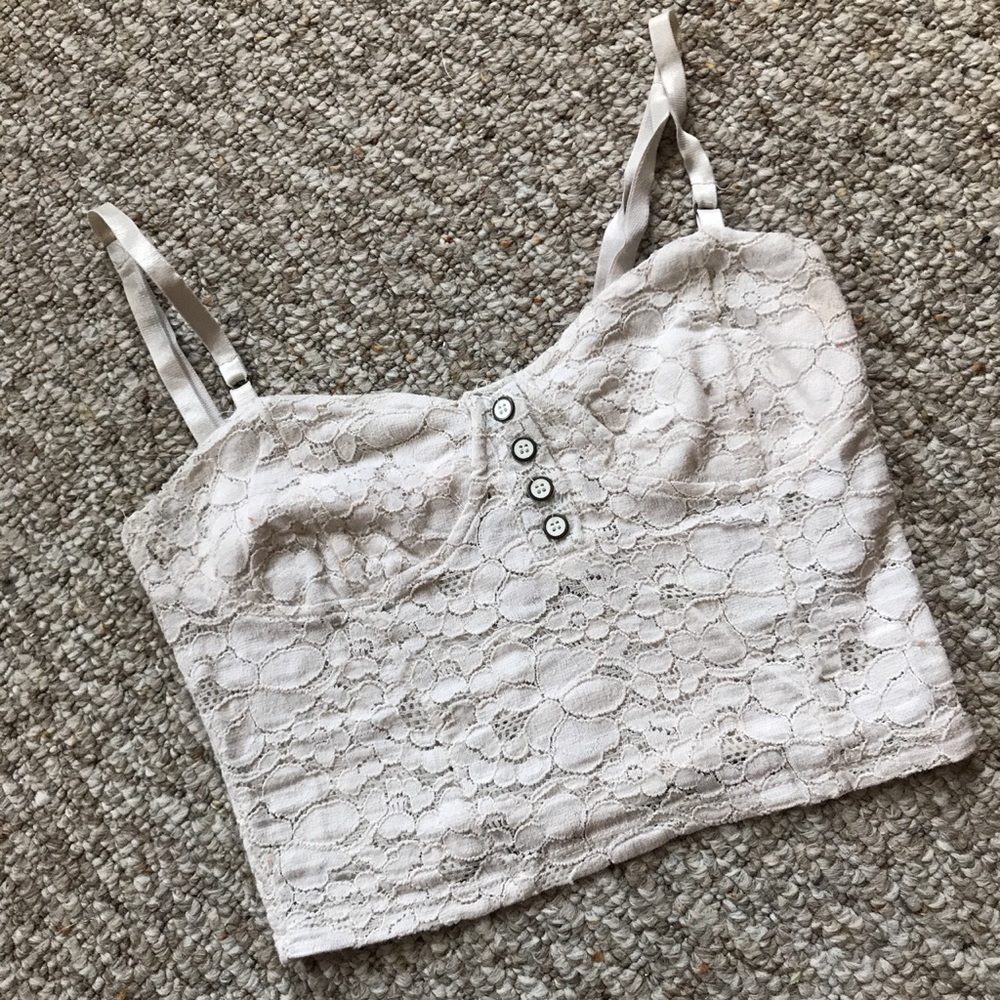 White lace top